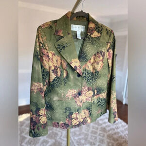 Vintage Doncaster Blazer Jacket Parisian Preppy Scandi Autumn Fall 100% Cotton